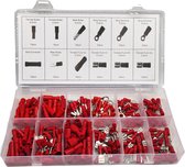 LB Tools assortiment de cosses de câble isolées professionnellement rouge 260 pièces