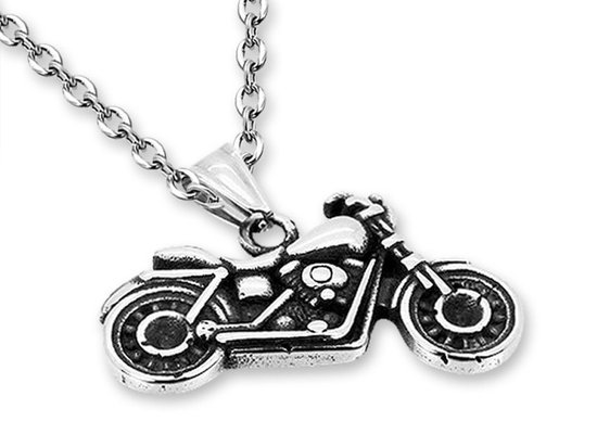 Amanto Ketting Diogo B - 316L Staal PVD - Moto - 32x17mm - 60cm