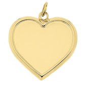 Juwelier Zwartevalk 8 karaat gouden hart hanger - 14.101.034