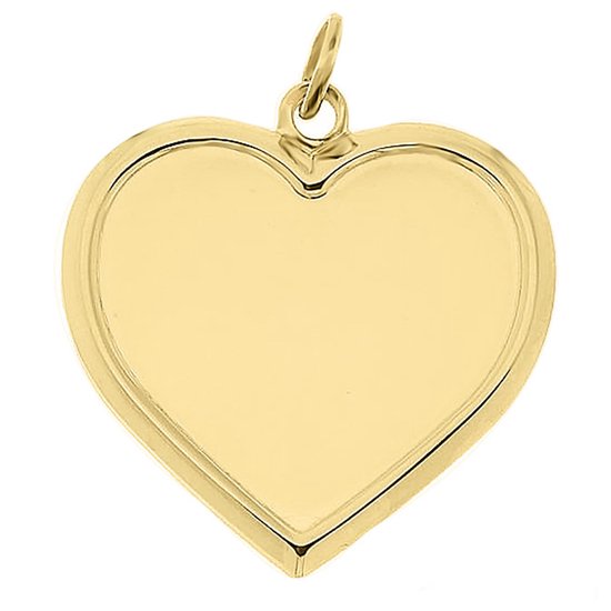 Juwelier Zwartevalk 8 karaat gouden hart hanger - 14.101.034