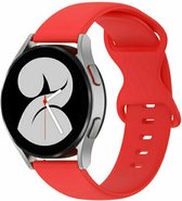 By Qubix 22mm - Solid color sportband - Rood - Huawei Watch GT 2 - GT 3 - GT 4 (46mm) - Huawei Watch GT 2 Pro - GT 3 Pro (46mm)