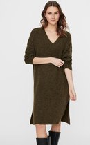 Vero Moda Jurk Vmkatiequeen L/s V-neck Dress Ga 10253183 Dark Olive Dames Maat - 40