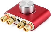NÖRDIC SGM-188 Digitale audio versterker - Bluetooth 5.0 - USB, AUX - Rood