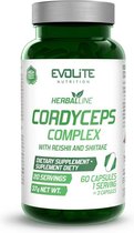 Superfoods - Cordyceps Complex Reishi Shiitake - 60 Capsules - Evolite Nutrition