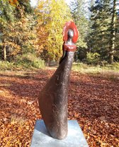 Tuinbeeld Keramiek In de Wind kleur Brons