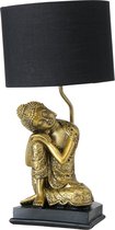 Boltze - Tafellamp - Buddha - Polyresin - 48cm - Goud