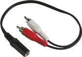 APM-adapteraansluiting - 3,5 mm / 2 RCA - stereo vrouwelijk / mannelijk