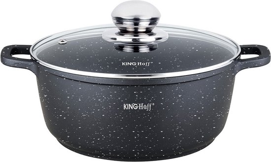 Kinghoff - Braadpan - met Aromaknop - liter