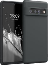 kwmobile telefoonhoesje voor Google Pixel 6 Pro - Hoesje voor smartphone - Back cover in mat zwart