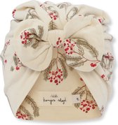Konges slojd Turban beanie baby - Christmas Vintage Flower - Tulband - Biologisch katoen