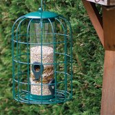 St. Helens Home & Garden - Eekhoornbestendige vogelvoeder - Groen - Voedersilo - 27x17,5x17,5cm - Incl ophanghaak