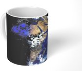 Mok - Satellietbeeld van Afrika - 350 ML - Beker