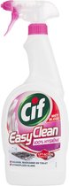 Cif Easy Clean Spray - Reiniger en Ontvetter voor Keuken Badkamer en Sanitair - Met Bleek - 100 % Hygiene - 2 x 750 ml