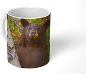 Mok - Beer - Boom - Klimmen - Herfst - 350 ML - Beker