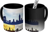 Magische Mok - Foto op Warmte Mok - New York met de Brooklyn Bridge - 350 ML