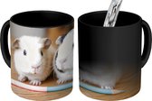 Magische Mok - Foto op Warmte Mokken - Koffiemok - Schattige baby-cavia's - Magic Mok - Beker - 350 ML - Theemok