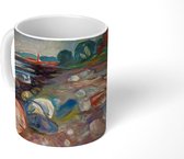 Mok - Oever met rood huis - Edvard Munch - 350 ML - Beker