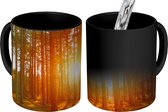 Magische Mok - Foto op Warmte Mok - Herfst - Bos - Zon - 350 ML