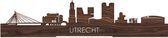Standing Skyline Utrecht Notenhout - 40 cm - Woondecoratie design - Decoratie om neer te zetten - WoodWideCities