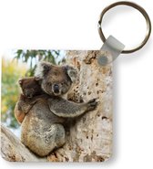 Sleutelhanger - Koala's - Kind - Boom - Kinderen - Jongetje - Meiden - Plastic - Rond - Uitdeelcadeautjes