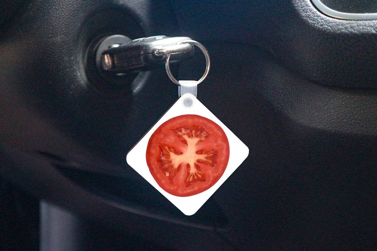 Porte-clés Tomate - La moitié d'une tomate sur fond blanc Porte-clés en  plastique -... | bol.com
