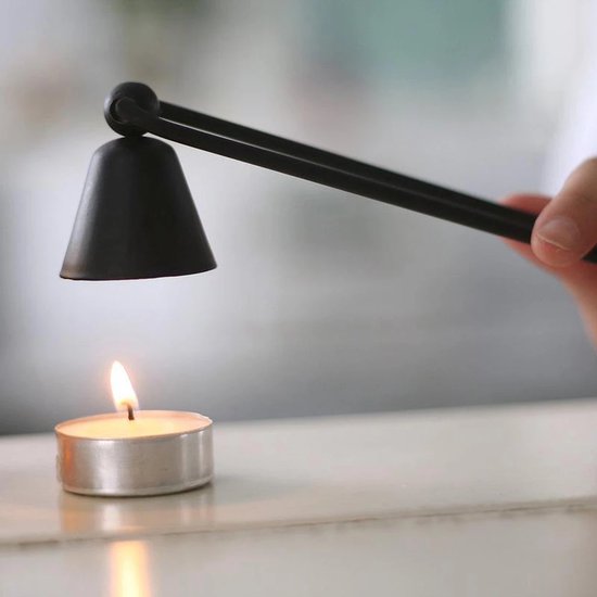 Klassieke kaarsendover - 30cm x 4cm - Zwart - Veilig kaarsen uit doen -  Waxinelichtjes... | bol.com