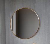 Spiegel rond 80 cm met gouden frame - Bella Mirror