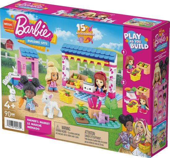 Mega Barbie Boerenmarkt bouwset - 90 bouwstenen