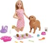 foto van Barbie met Hond en Puppy's