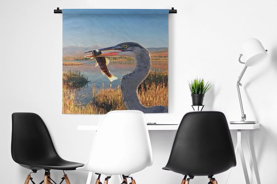 Tapisserie - Tapisserie - Oiseau - Vogel - Water - Automne - 90x90 cm - Tapisserie