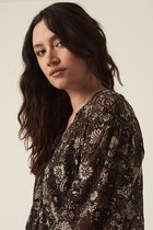 GARCIA Dames Blouse Zwart - Maat L