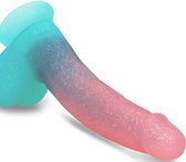 Dildo seksspeeltje voor vrouwen, vloeibare siliconen 22cm