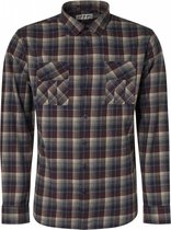 NO-EXCESS Overhemd Checked Shirt 12430919 Stone Red 193 Mannen Maat - M