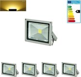 4 x LED Schijnwerper 20W Warm Wit