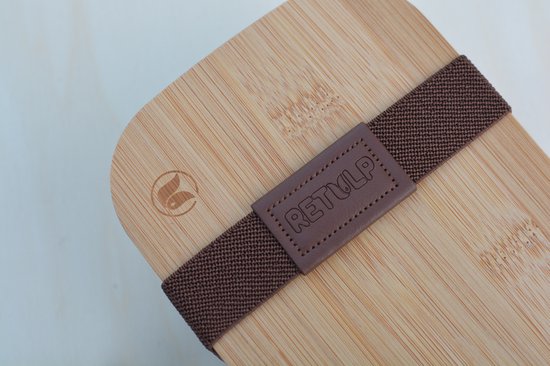 Retulp Lunchbox Off White - Lunchbox - Boîte à pain - Spork - Bamboe - Wit