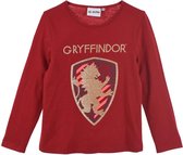 Harry Potter - manches longues - filles - Gryffondor - 100% coton Jersey - rouge - taille 110/116