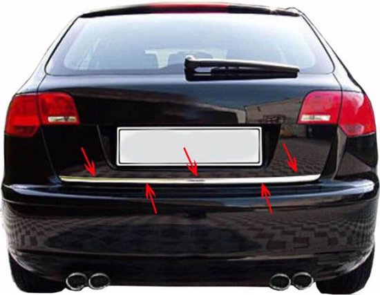 Audi A3 8V zwarte ringen logo achterklep - Originele Audi A3 zwarte ringen - Driveparts.nl
