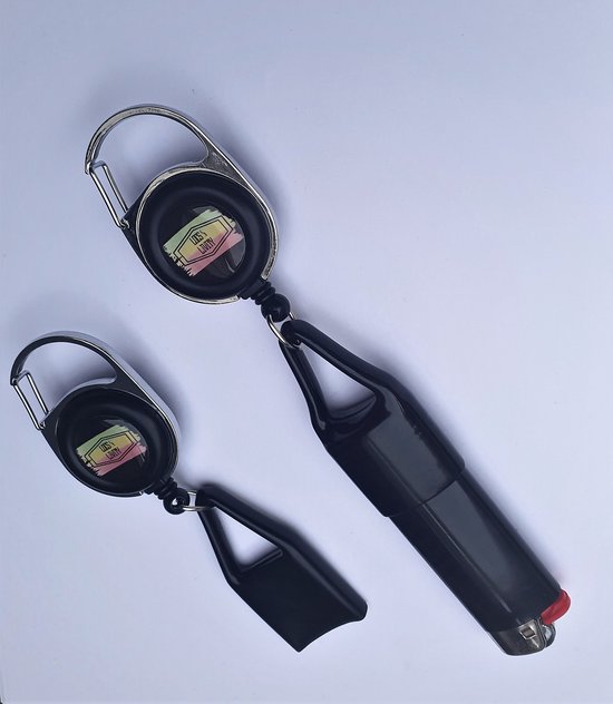 Intrekbare Aansteker Sleutelhanger Aansteker Houder Cover Enkele Clip Voor Gemak