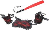 Nooitmeersaai - BDSM - Bondage set - Extreme - Sex Toys voor Koppels voor beginners rood / zwart