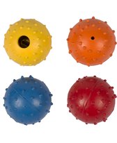 Rubber dental bal mix 4 stuks Gemengde kleuren 5cm
