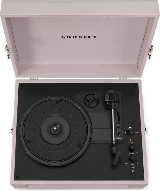 Crosley Voyager CR8017B-AM - Amethyst Lichtroze - Bluetooth in/uit Platenspeler — afbeelding 3