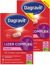 2x Dagravit IJzer complex Forte 48 tabletten