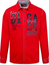 Camp David ® Overhemd lange mouw "Polar Ocean" rood