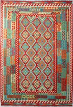 Afghaanse kelim - vloerkleed - 207 x 292 cm -  handgeweven - 100% wol - handgesponnen wol