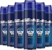 Gillette Fusion5 ProGlide Cooling Scheergel Mannen - 6x200ml Voordeelverpakking