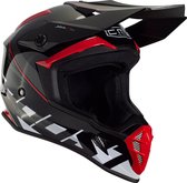 CMS XR-7 BOOST - Crosshelm - Offroadhelm - Zwart - Rood - Motor & Brommer helm