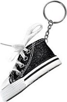 sleutelhanger | glitter | schoen | zwart