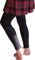 Dames Lederen Legging leather look | Kunstleer Legging | Zwart croco fantasie - Maat large/xlarge