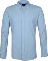 Profuomo - Overhemd Garment Dyed Button Down Lichtblauw - M - Heren - Slim-fit