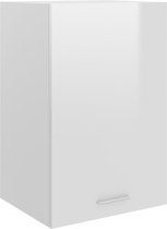 vidaXL Hangkast 39,5x31x60 cm spaanplaat hoogglans wit